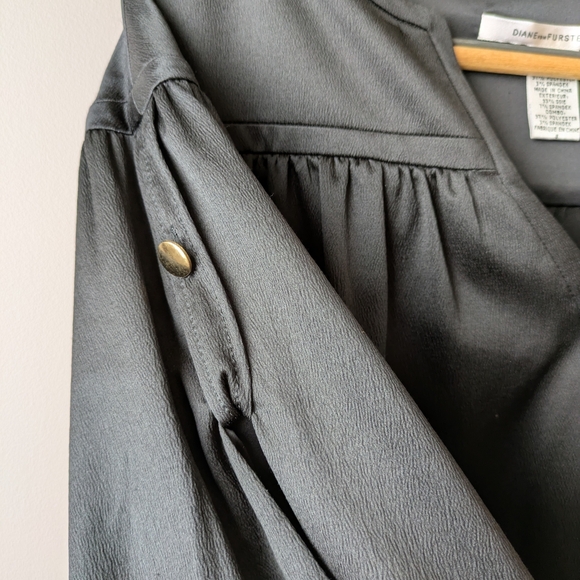 Diane Von Furstenberg Black Silk Midi Dress 8 - Picture 3 of 13